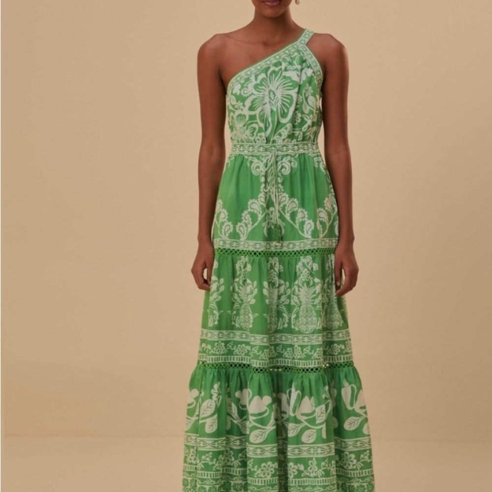 NWT Green Sweet Garden Maxi Dress